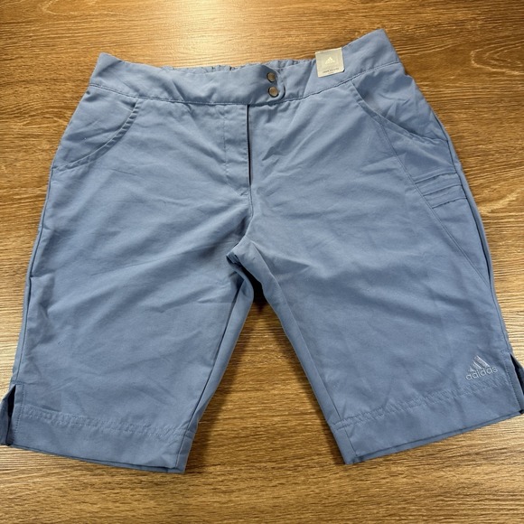 Adidas Women's Golf Shorts Blue Size M Bermuda Length Activewear NWT - Picture 1 of 7